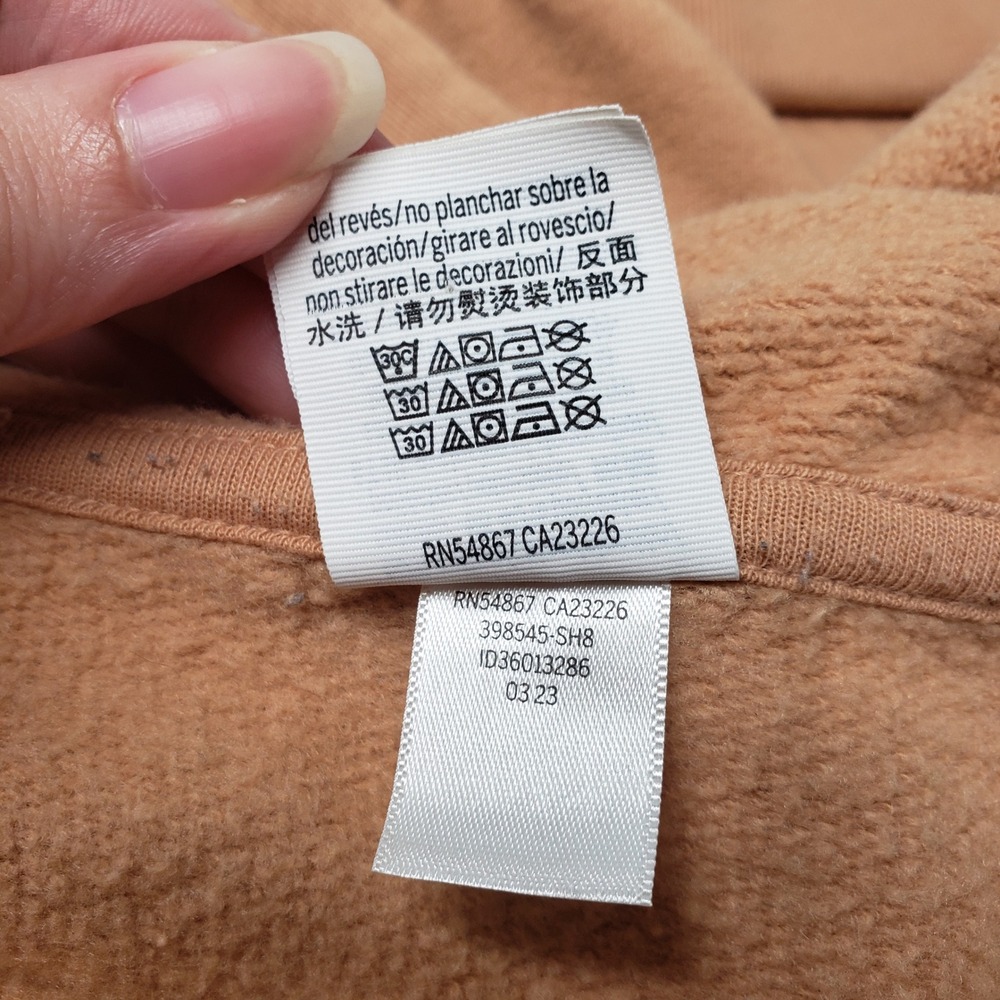 PINK Victoria's Secret Full Zip Hoodie Sweatshirt Womens XXL Brown Comfy Lounge - Picture 9 of 16